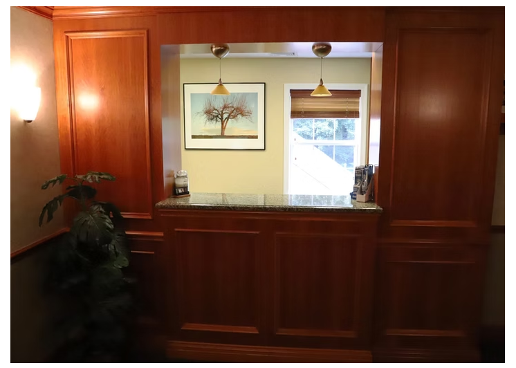 Reception Desk at Briarcliff Smile Design